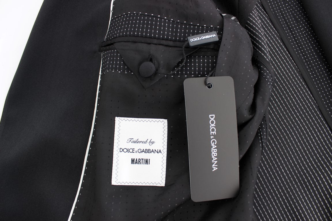Schwarzer schmaler MARTINI Blazer aus Wolle