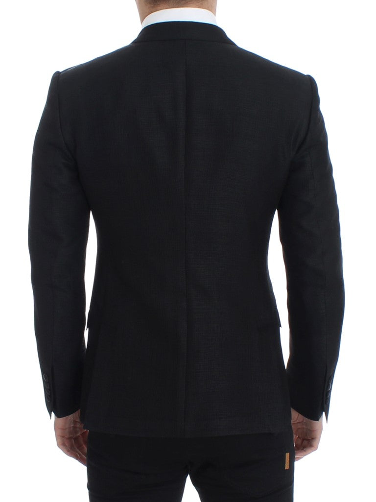 Schmaler schwarzer Wollblazer von MARTINI
