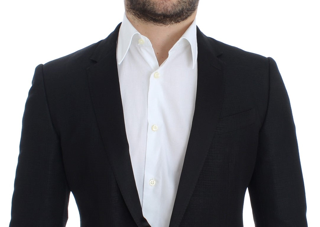 Schmaler schwarzer Wollblazer von MARTINI