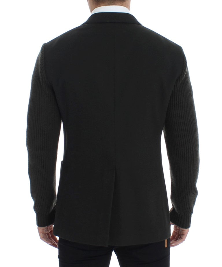 Grüner Kaschmir-Blazer mit zwei Knöpfen