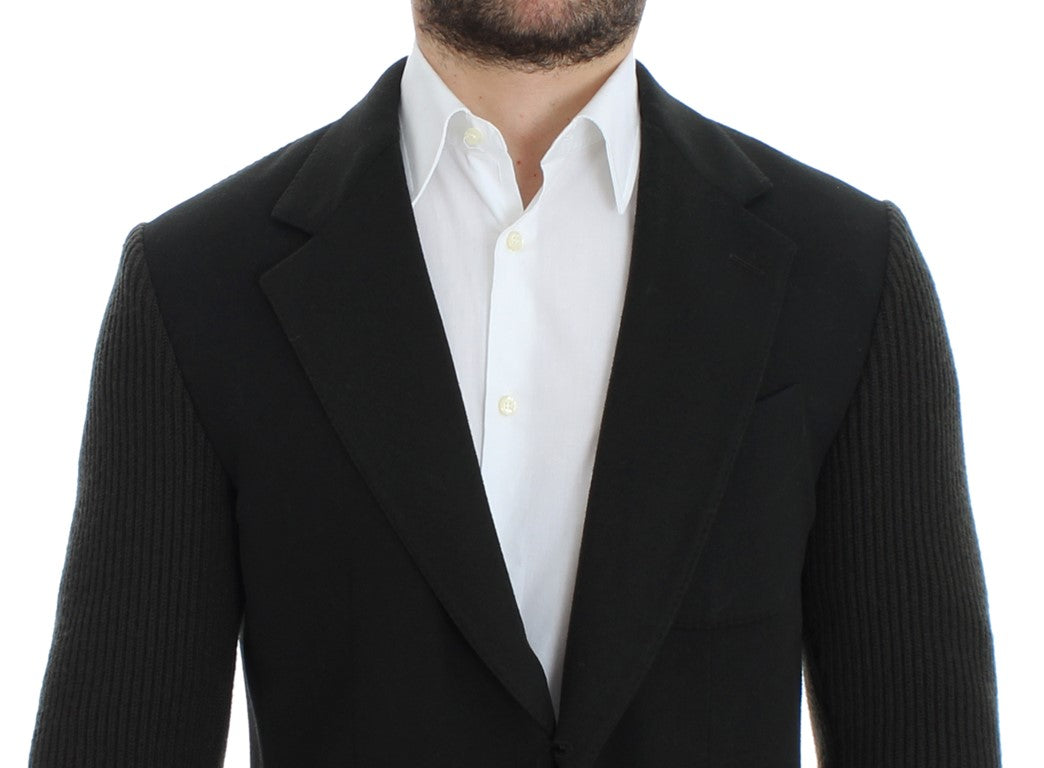 Grüner Kaschmir-Blazer mit zwei Knöpfen