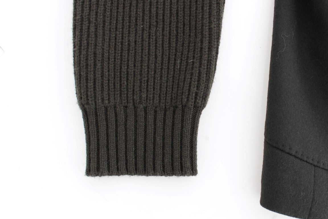 Grüner Kaschmir-Blazer mit zwei Knöpfen