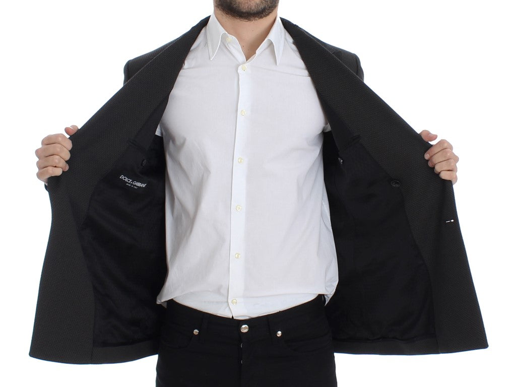 Brauner schmal geschnittener Wollblazer