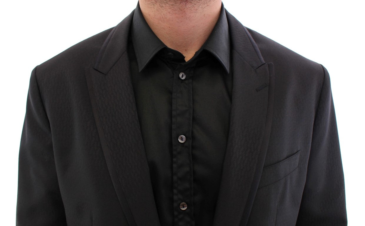 Schwarzer MARTINI Blazer mit einem Knopf