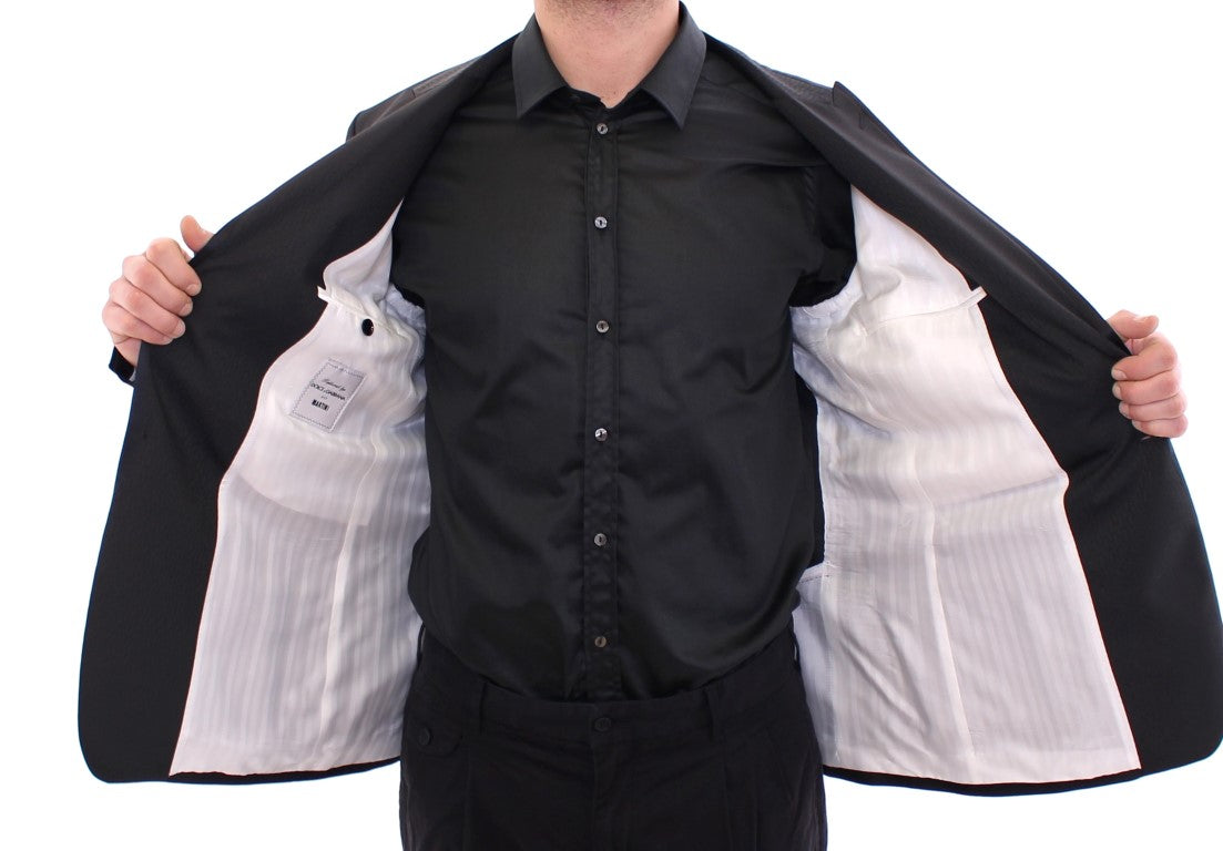 Schwarzer MARTINI Blazer mit einem Knopf
