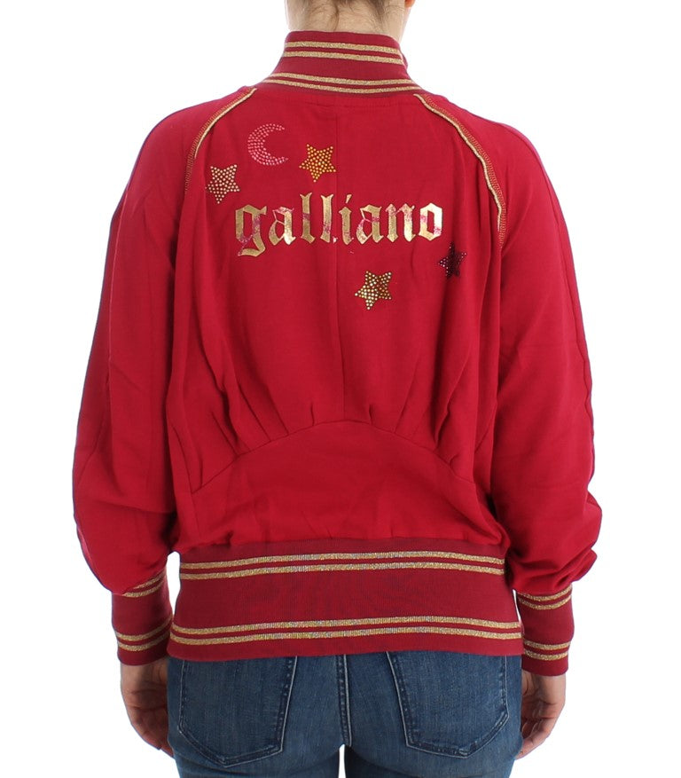 Rosa Mock Zip Strickjacke Sweatshirt Pullover