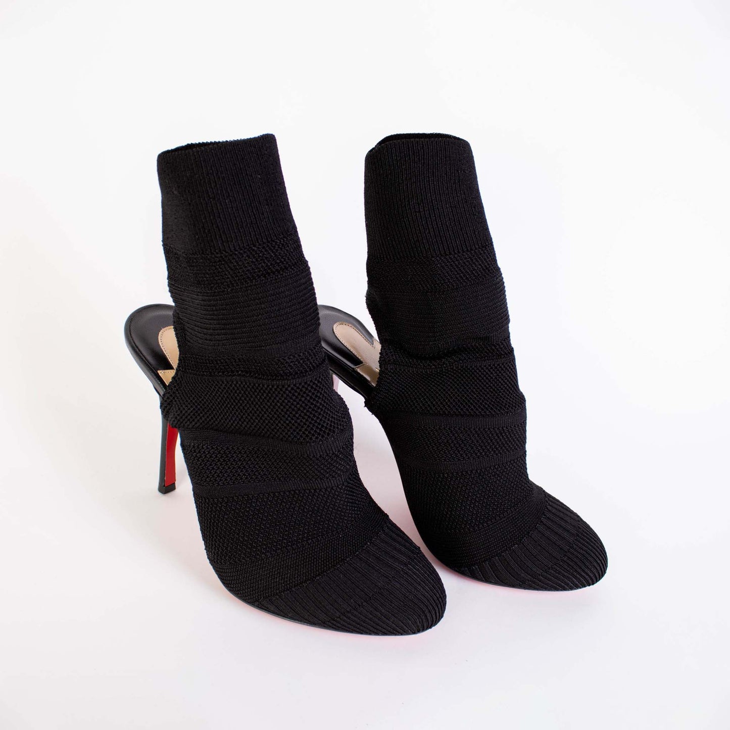 Noemi 100 Schwarze Trikot-Stiefelette