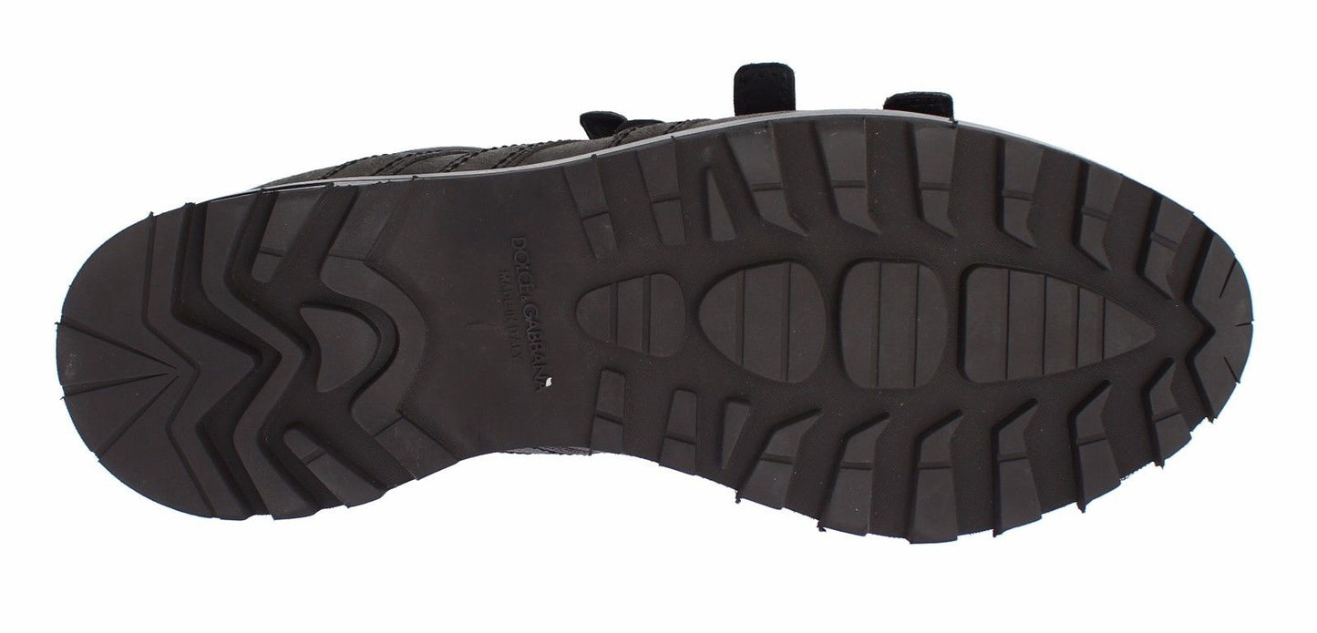 Graue Leder Knöchelriemen Schuhe Stiefel