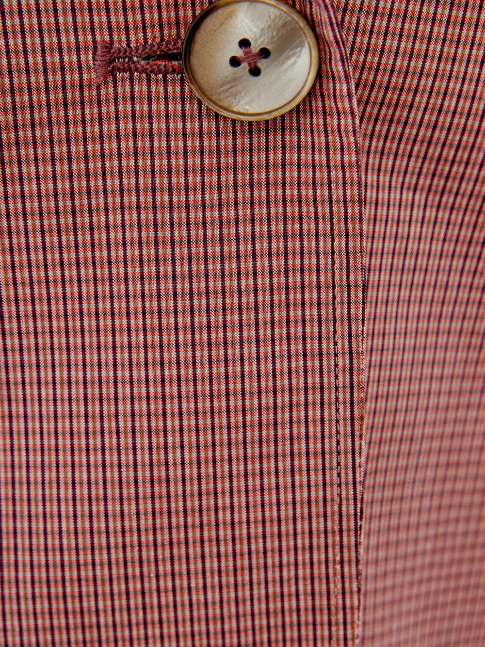 Rosa Micro Check Jacke mit zwei Knöpfen