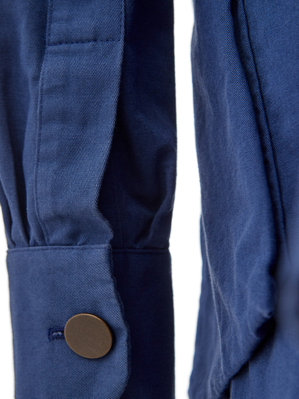 Blaue Baumwolljacke 'Hemd' Style