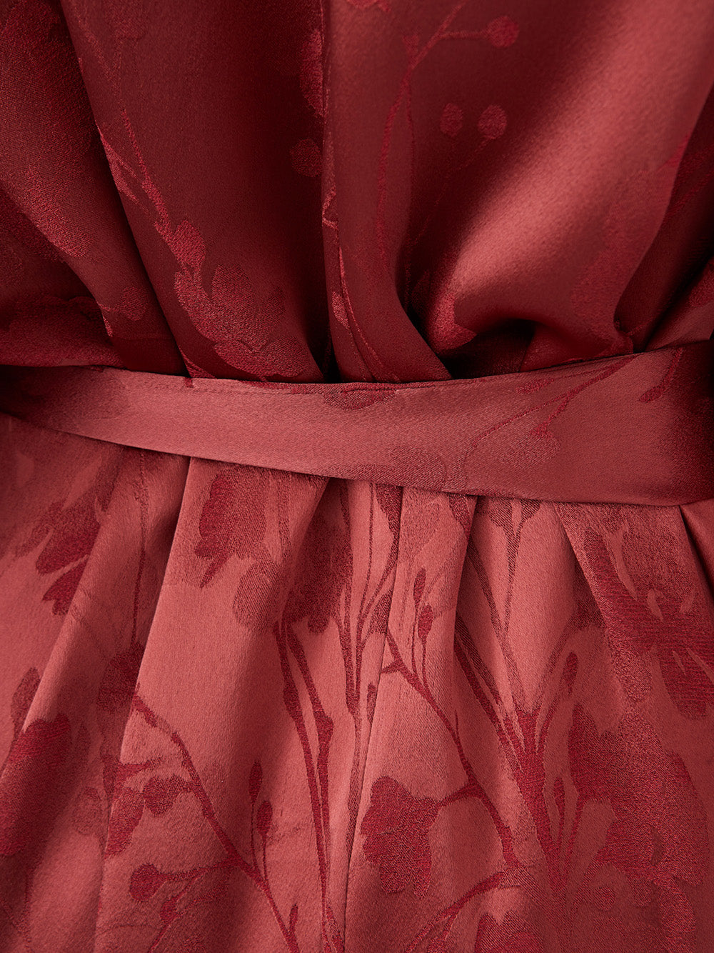 Roter Allover bedruckter Mantel Trenchcoat