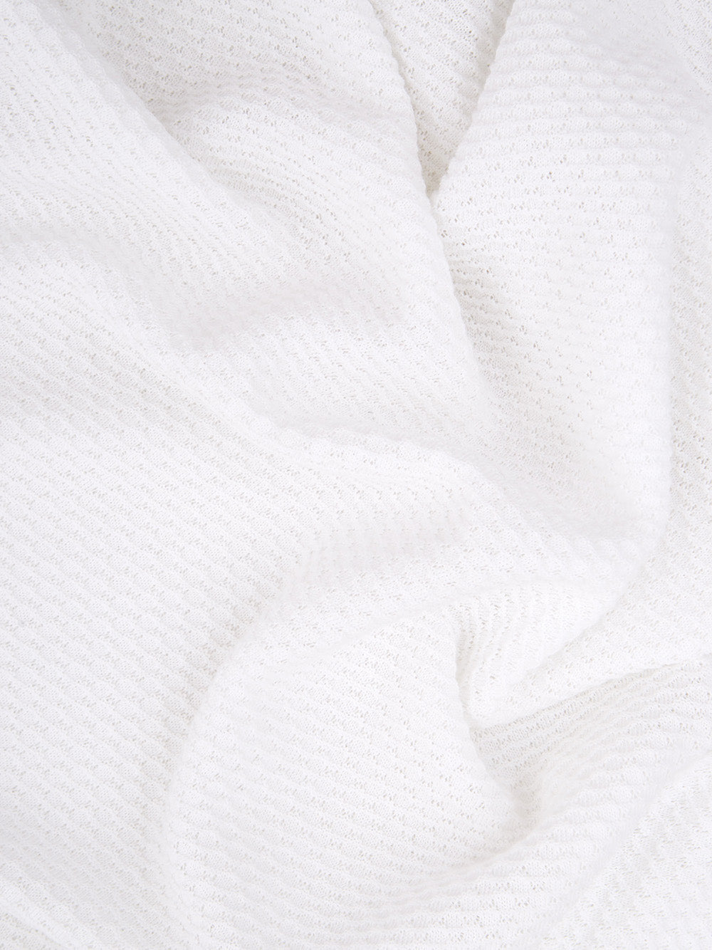Weißer Baumwollpullover Strickwaren