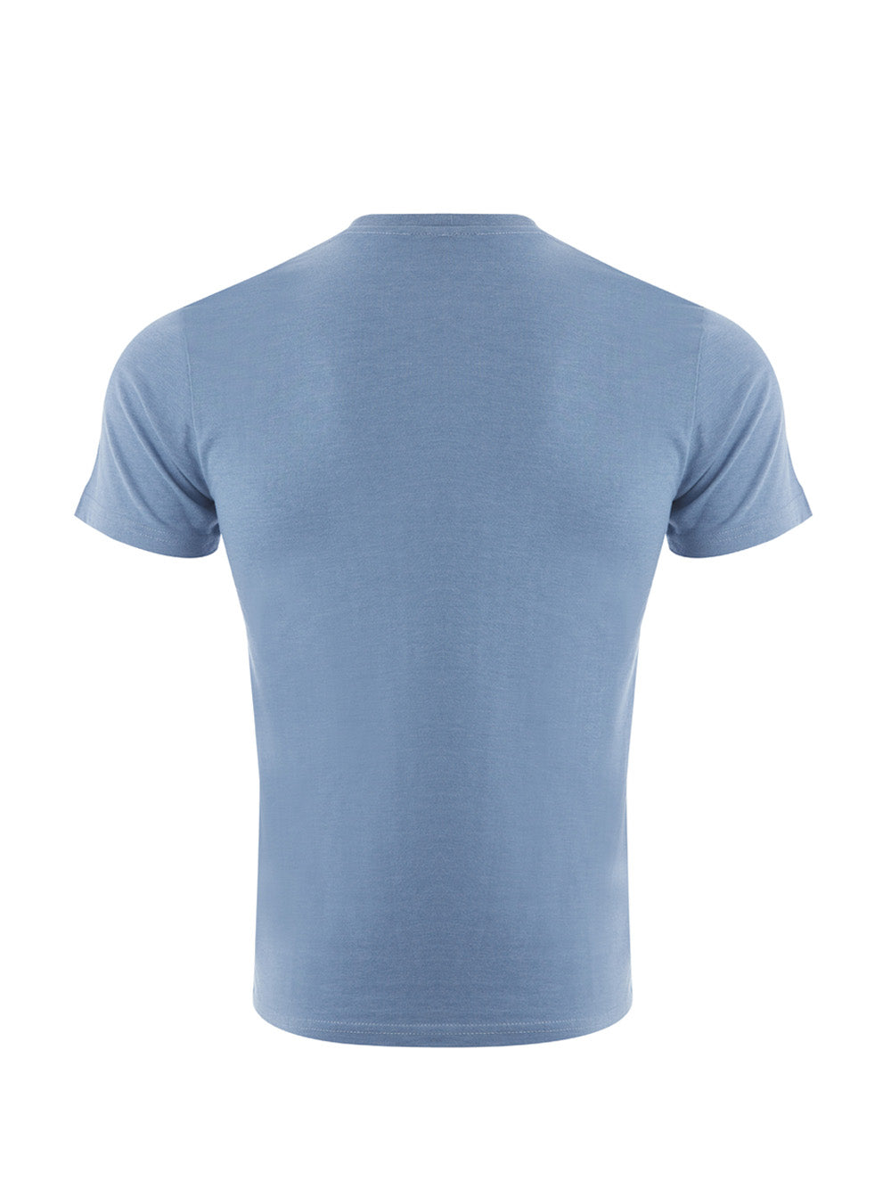 Blaues T-Shirt aus Baumwolle mit Tiger-Print und Logo auf der Vorderseite