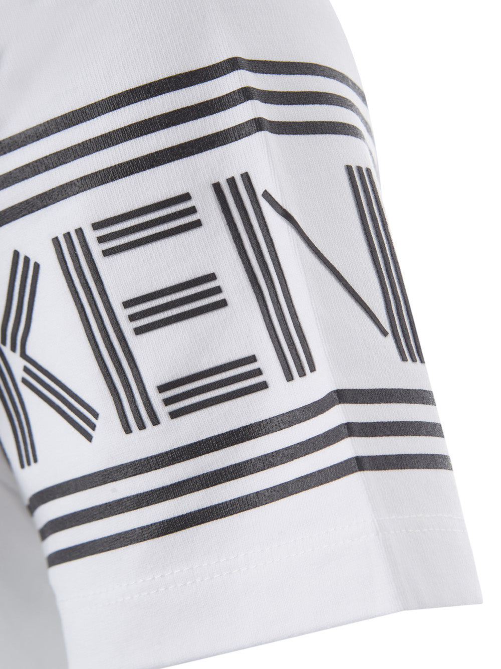 Weißes T-Shirt aus Baumwolle mit kontrastierendem Logo
