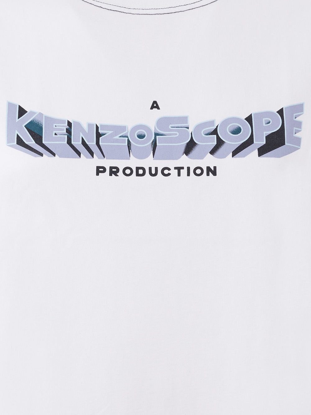 Weißes T-Shirt aus Baumwolle mit Frontdruck