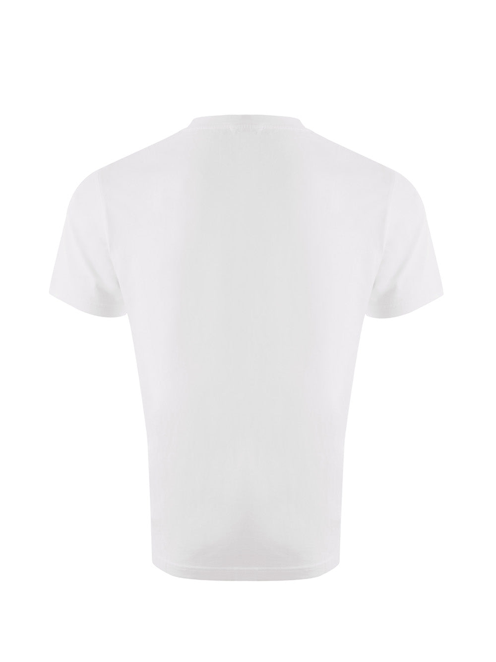 Weißes T-Shirt aus Baumwolle mit orangefarbenem Tiger-Print