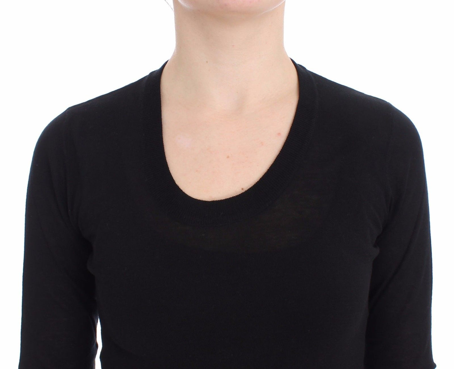 Schwarzer Rollkragenpullover Pullover Top