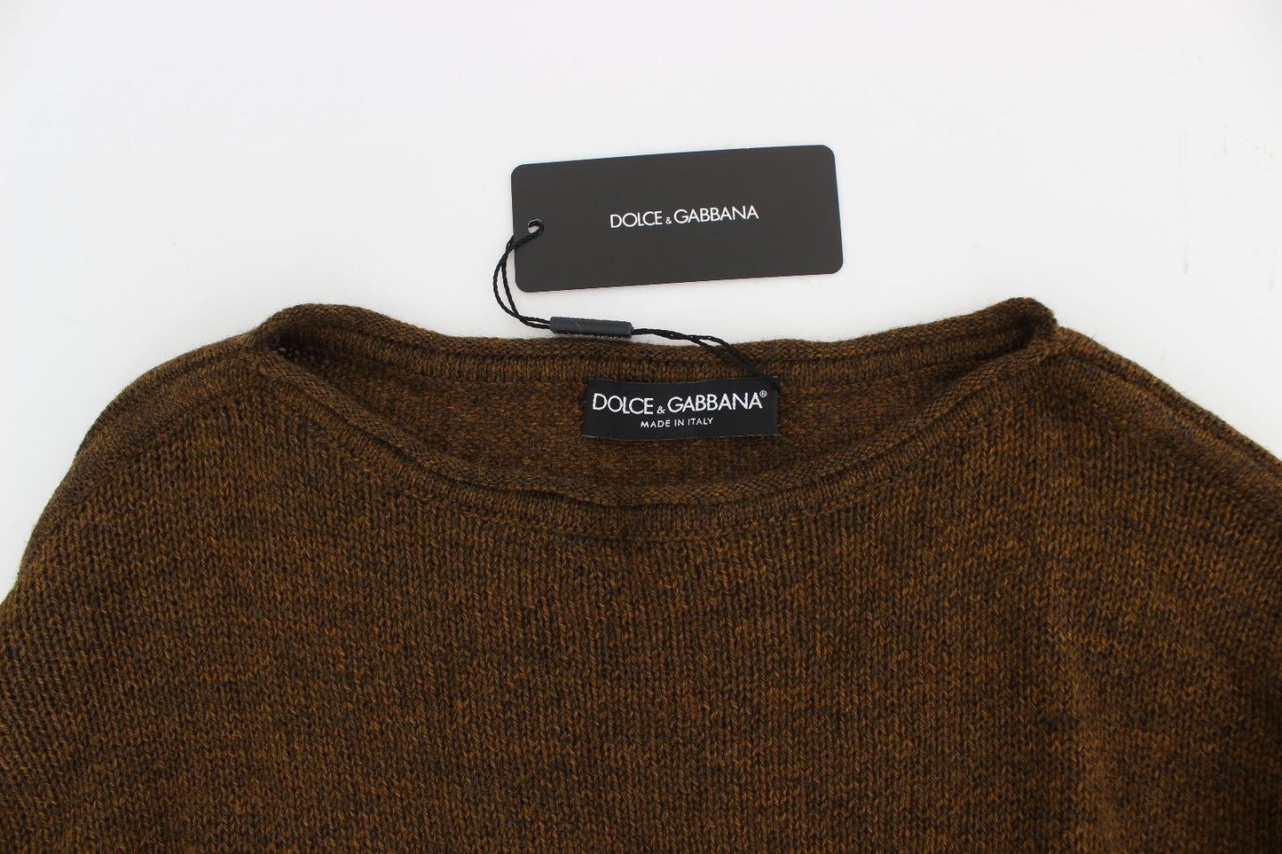 Grüner Strickpullover Top