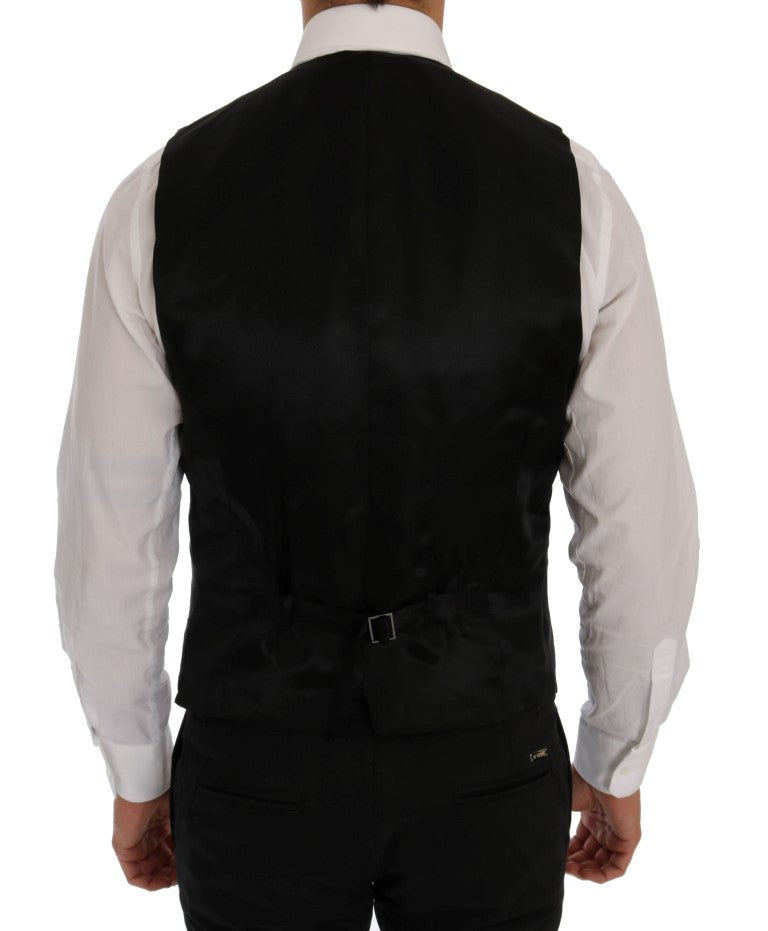 Schwarz-Blau MARTINI Seidenblazer Jacke