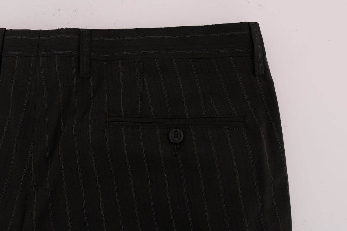 Braun gestreiftes Baumwollkleid Formelle Hose