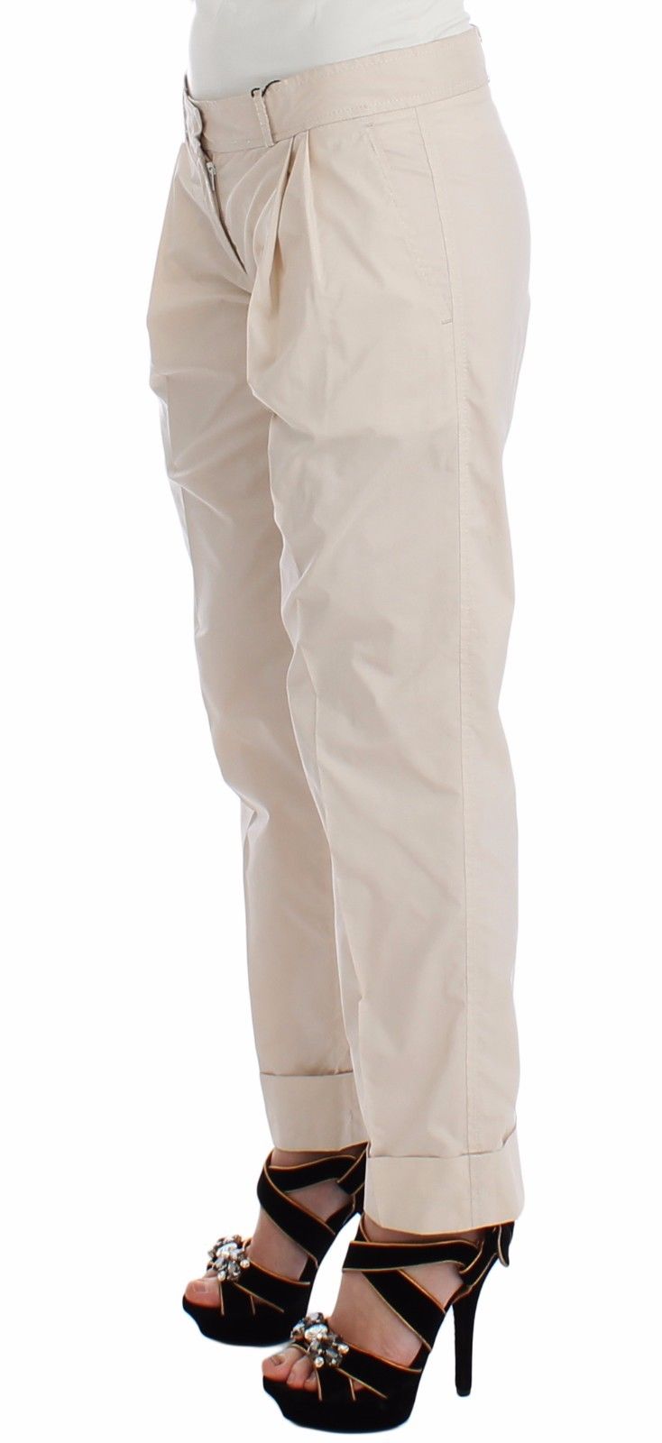 Beige Chinos Beiläufige Kleiderhosen Khakis