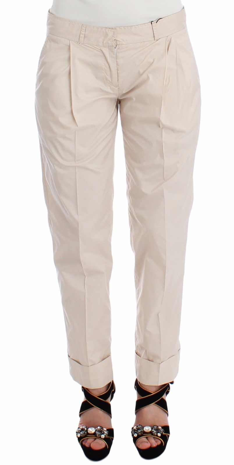 Beige Chinos Beiläufige Kleiderhosen Khakis