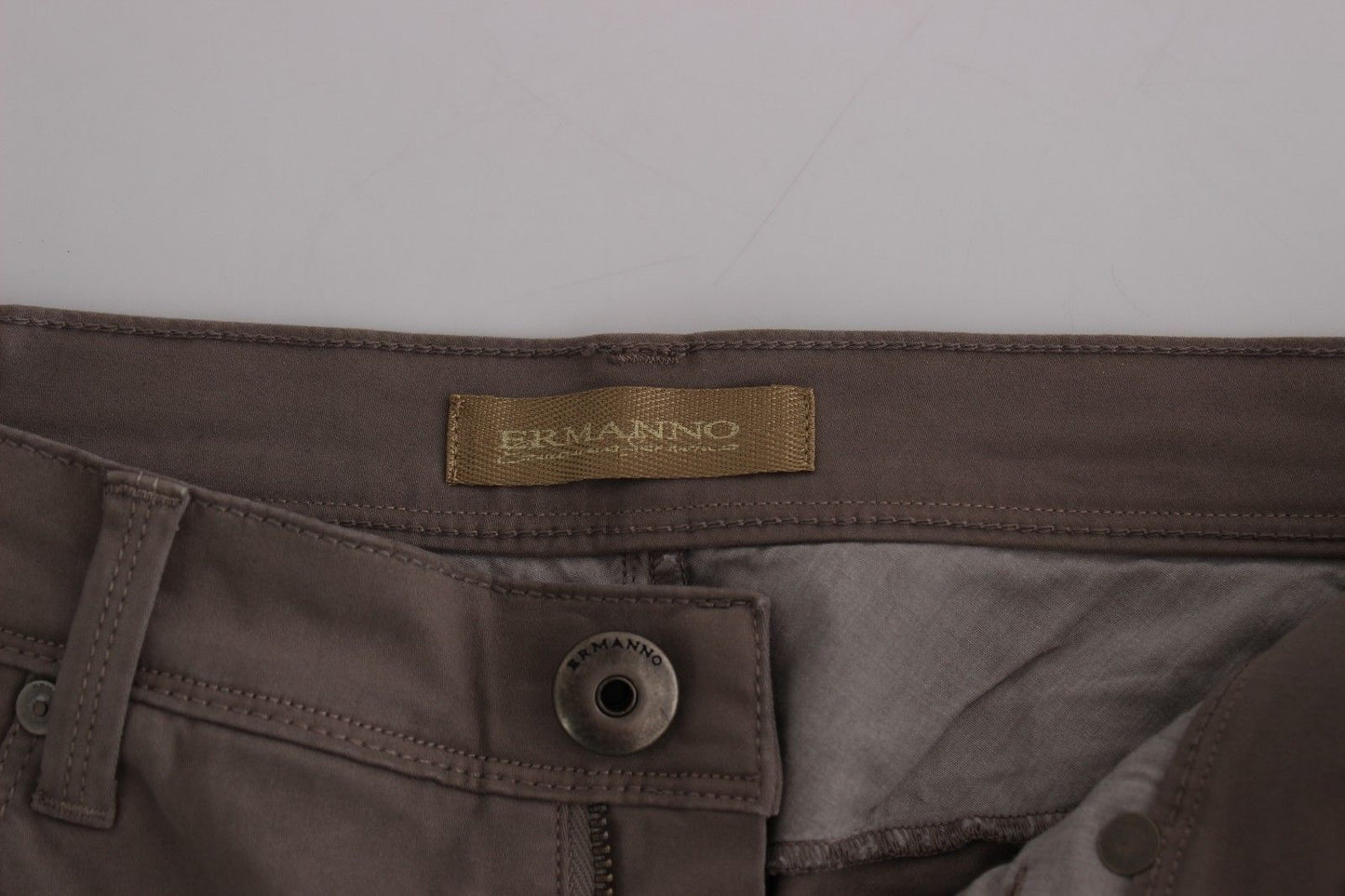 Taupe Beige Schlanke Jeans Denim-Hosen Skinny