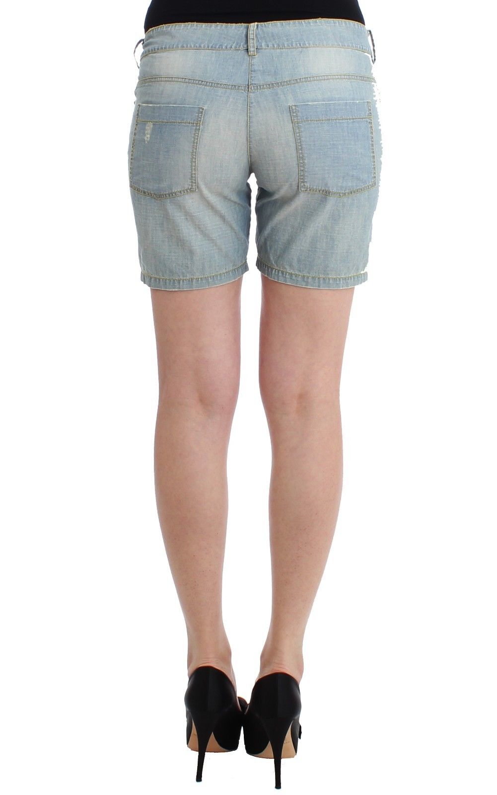 Beachwear Blau Denim City Casual Kleid Shorts