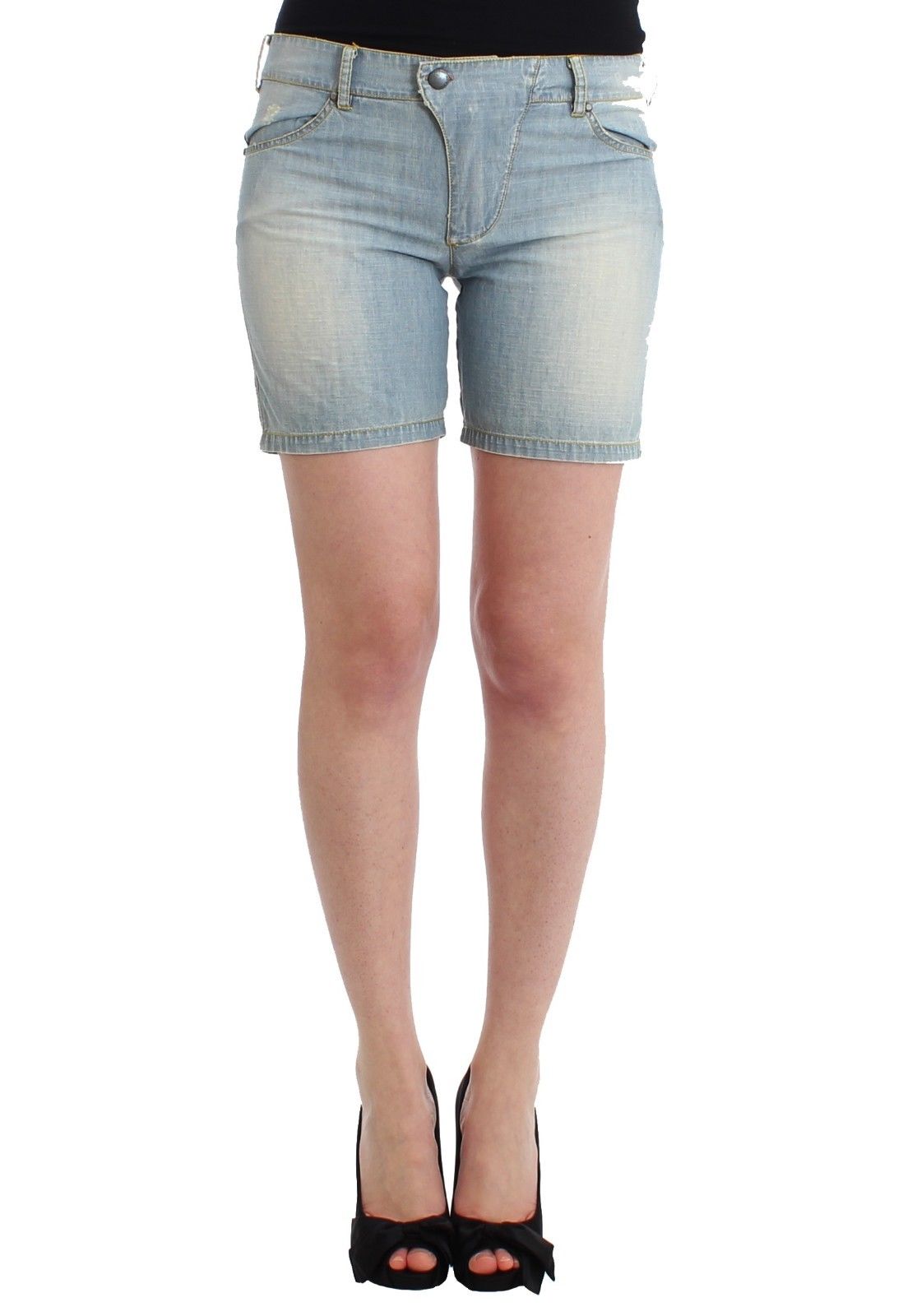 Beachwear Blau Denim City Casual Kleid Shorts