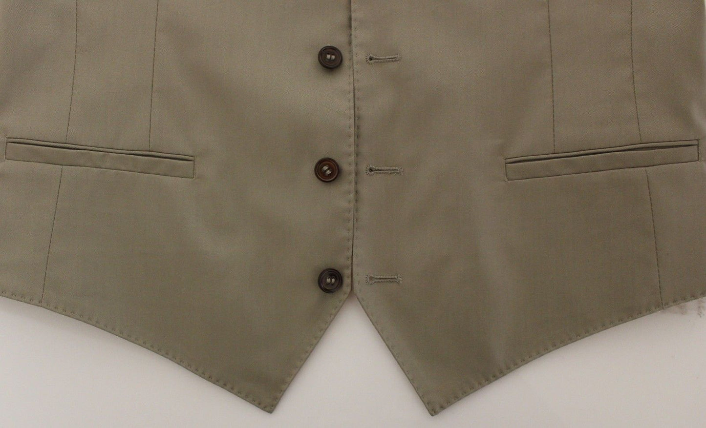 Beige Baumwolle Kleid Weste Blazer Jacke