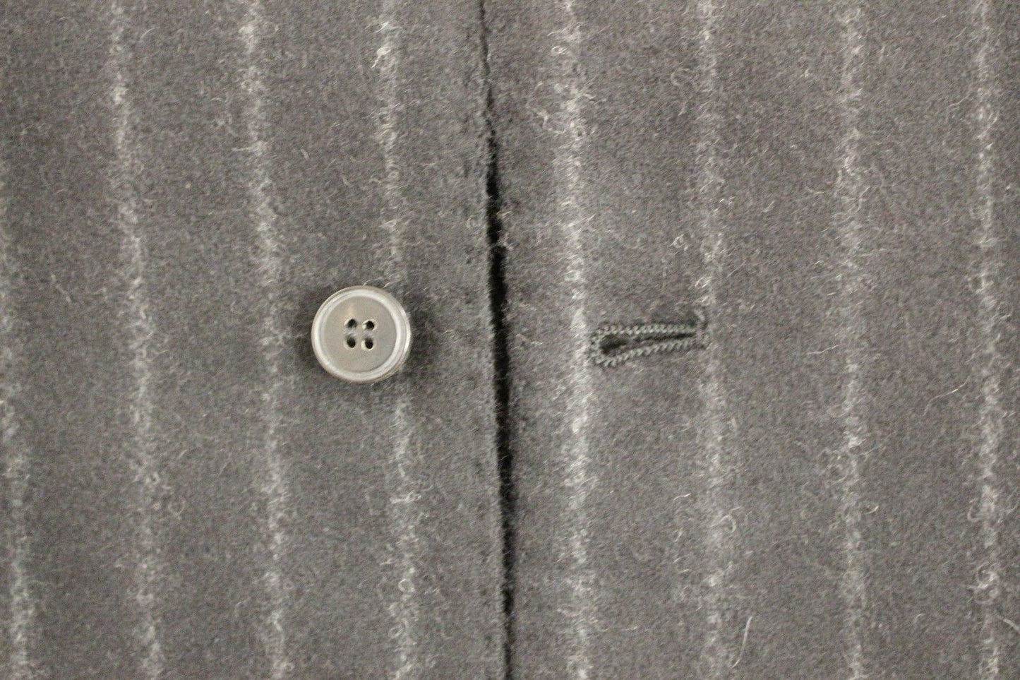 Schwarz gestreifte Wollweste Logo Gilet Weste