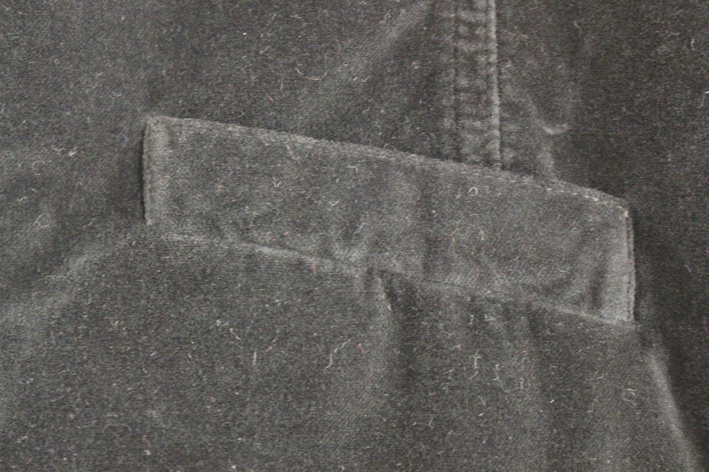 Schwarze einreihige Baumwollweste Gilet