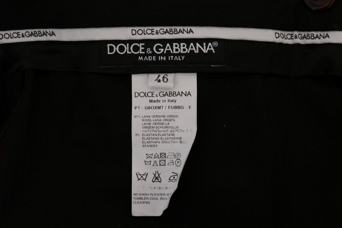 Lila Wolle Stretch Formal Hose