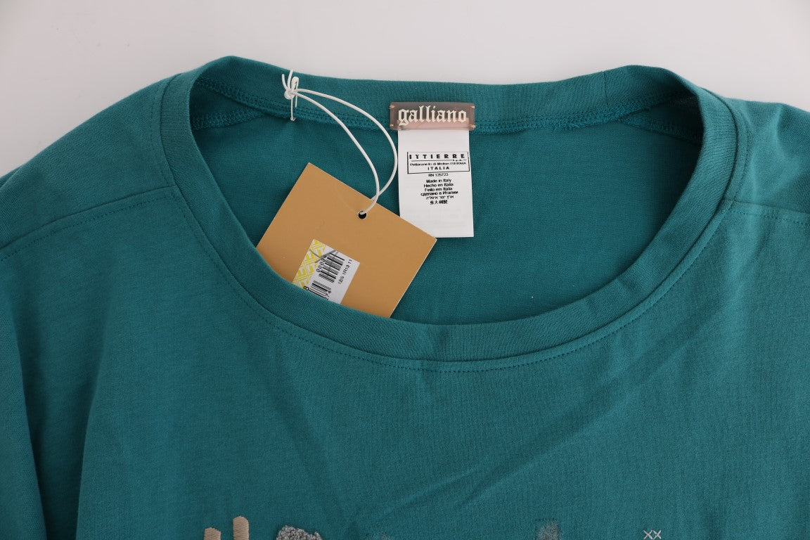 Grüner Pullover aus Baumwolle in Übergröße