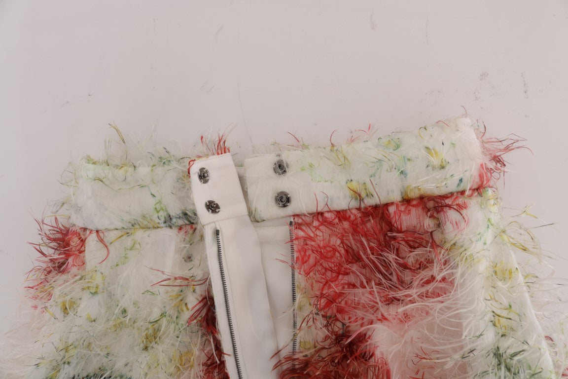 Floral gemusterter gerader Bleistiftrock