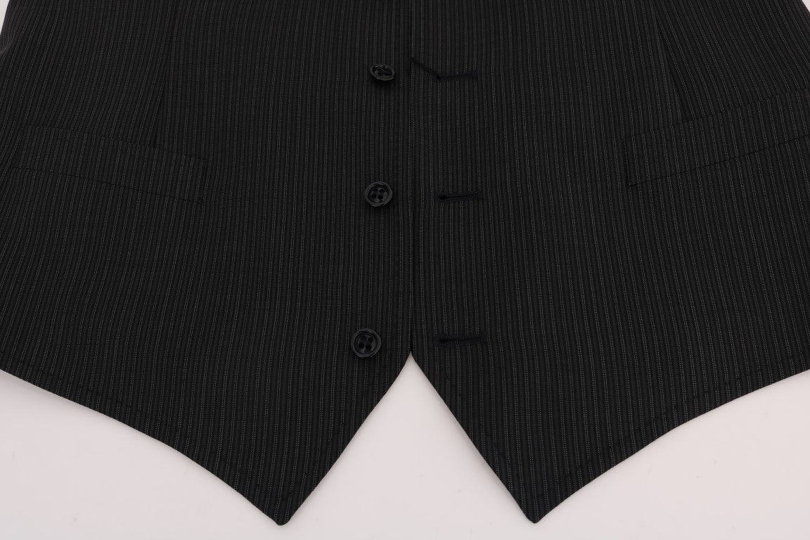 Graue Woll-Stretch-Weste