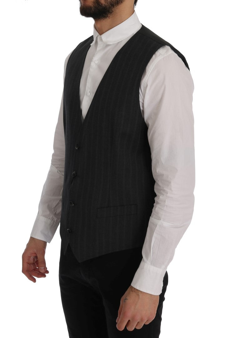 Graue STAFF Wool-Stretch-Weste