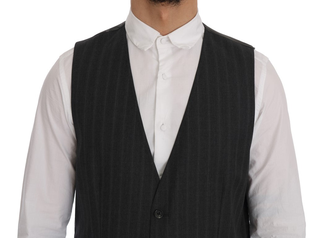 Graue STAFF Wool-Stretch-Weste