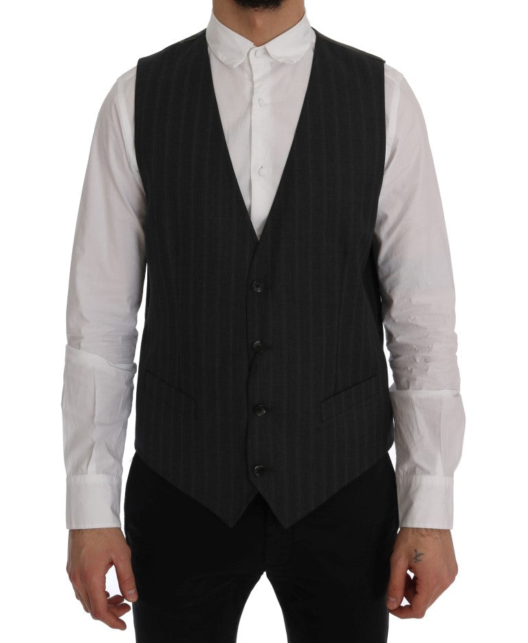 Graue STAFF Wool-Stretch-Weste