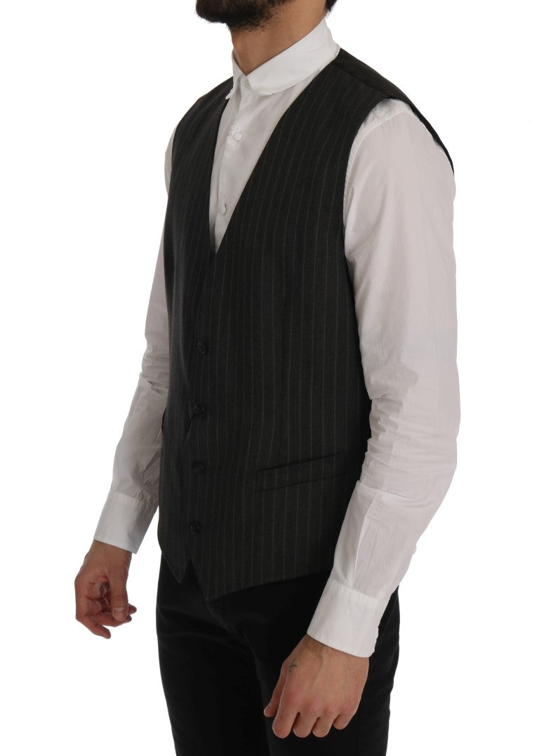 Graue STAFF Wool-Stretch-Weste