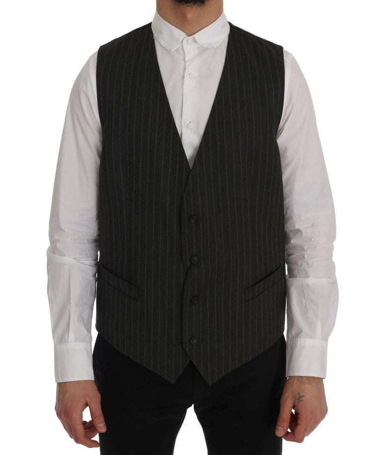 Graue STAFF Wool-Stretch-Weste
