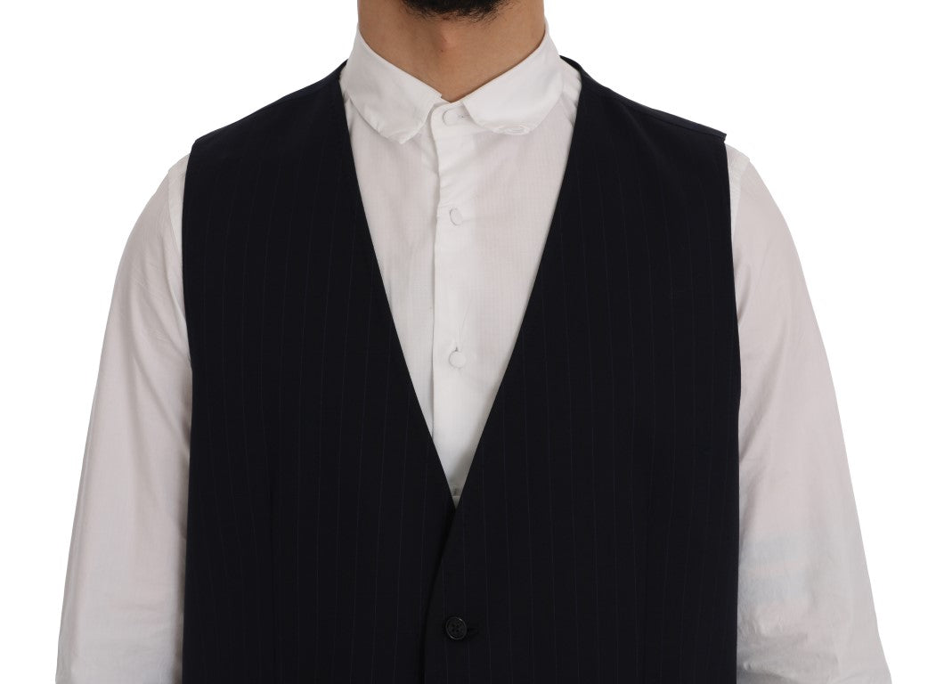 Blaue STAFF Wool-Stretch-Weste