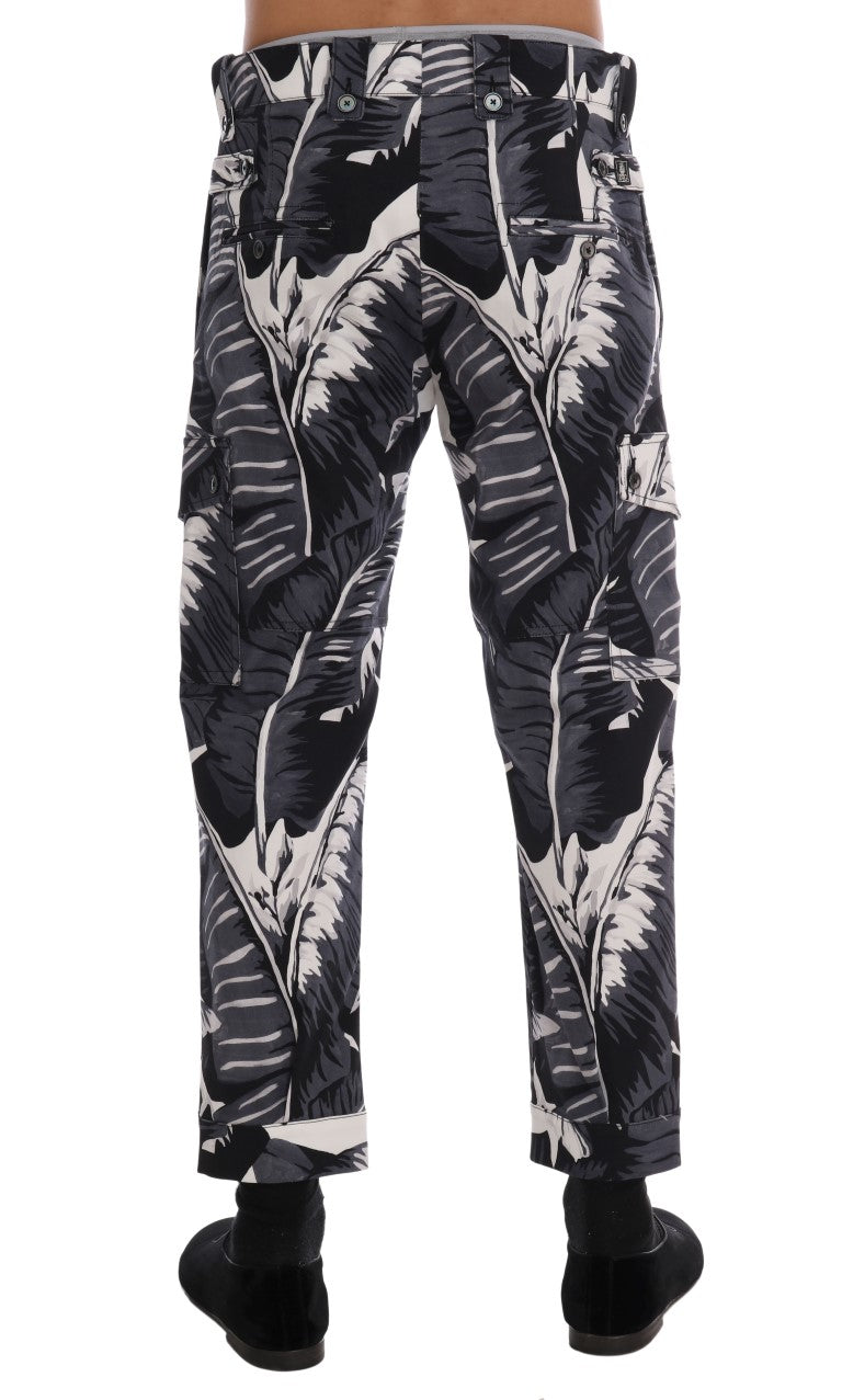 Graue Bananenblatt-Baumwoll-Hose