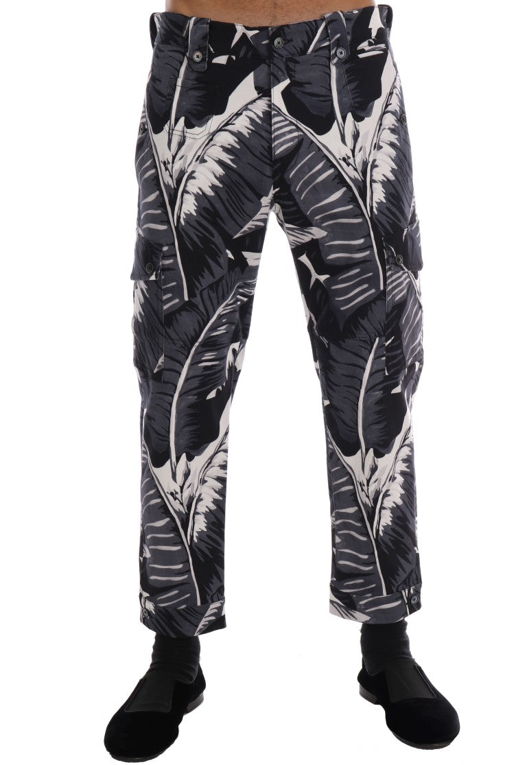 Graue Bananenblatt-Baumwoll-Hose
