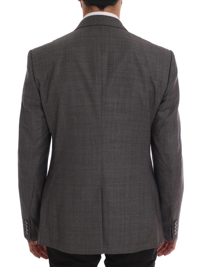 Graue Wolle MARTINI Schlanker Blazer