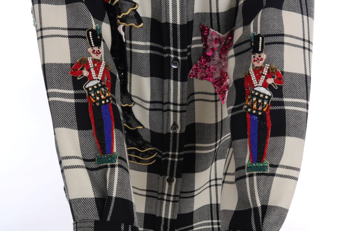 Schwarz Weiß Märchen Kristall Shirt