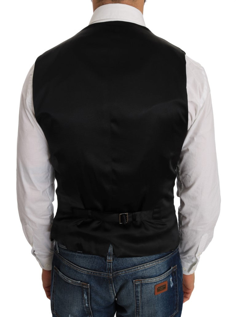 Schwarze Weste mit Polka-Dot-Muster