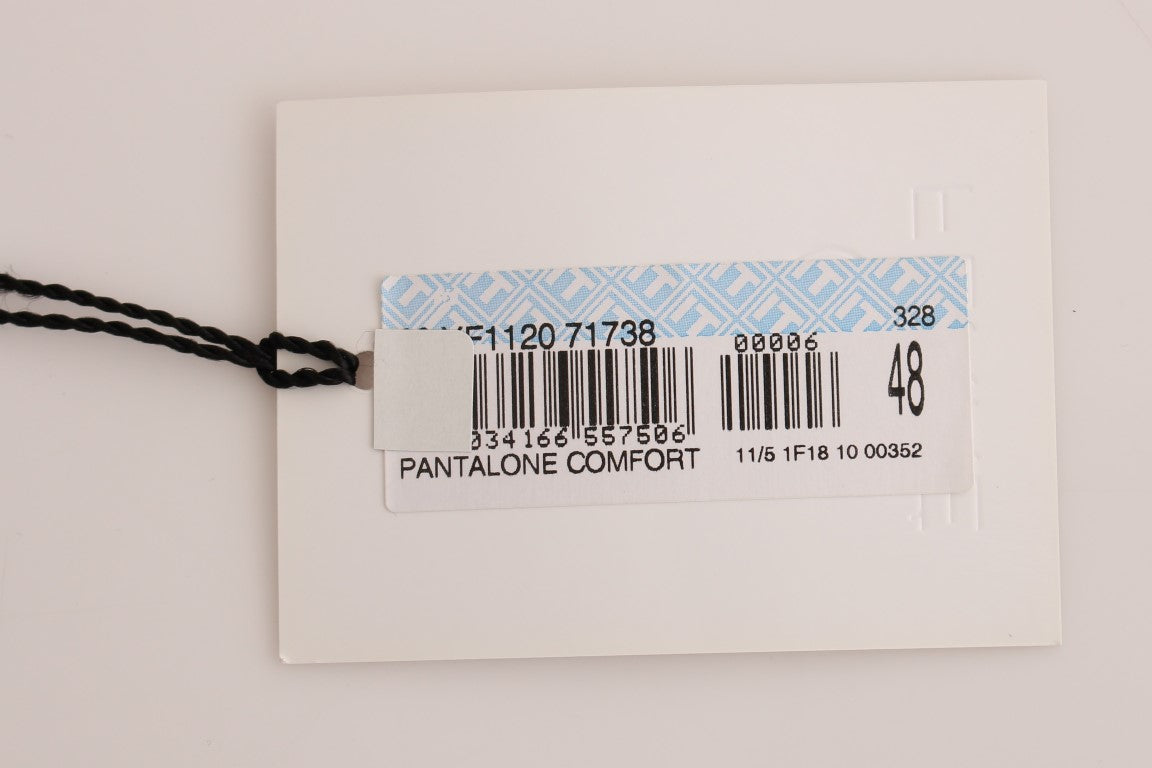 Grüne Cotton Stretch Comfort Fit Hose