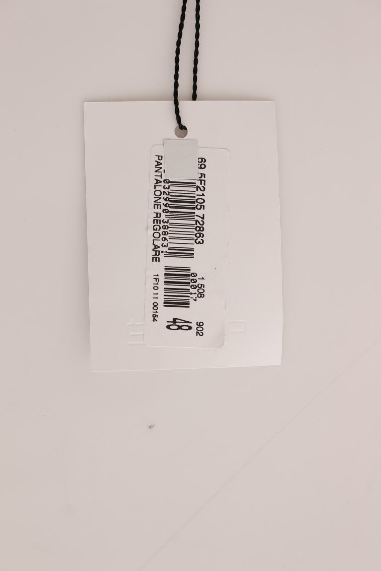 Schwarze Cordhose aus Baumwolle in gerader Passform