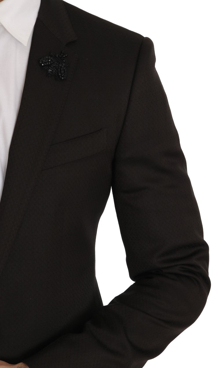Braun Wolle Kristall Biene Slim Fit MARTINI